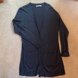 Long Green speckled cardigan with pockets size 6